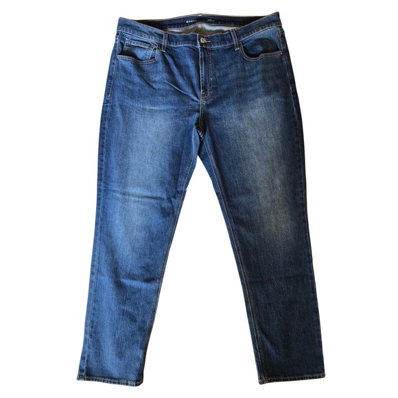 Old Navy Denim - Old Navy Wow Boyfriend Jeans Womens 16 Mid Rise Medium‎ Wash Blue Denim Stretch